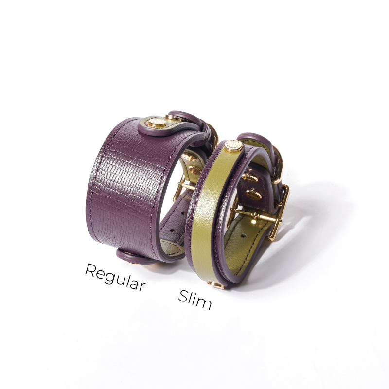 Purrble leather dog collar hardware