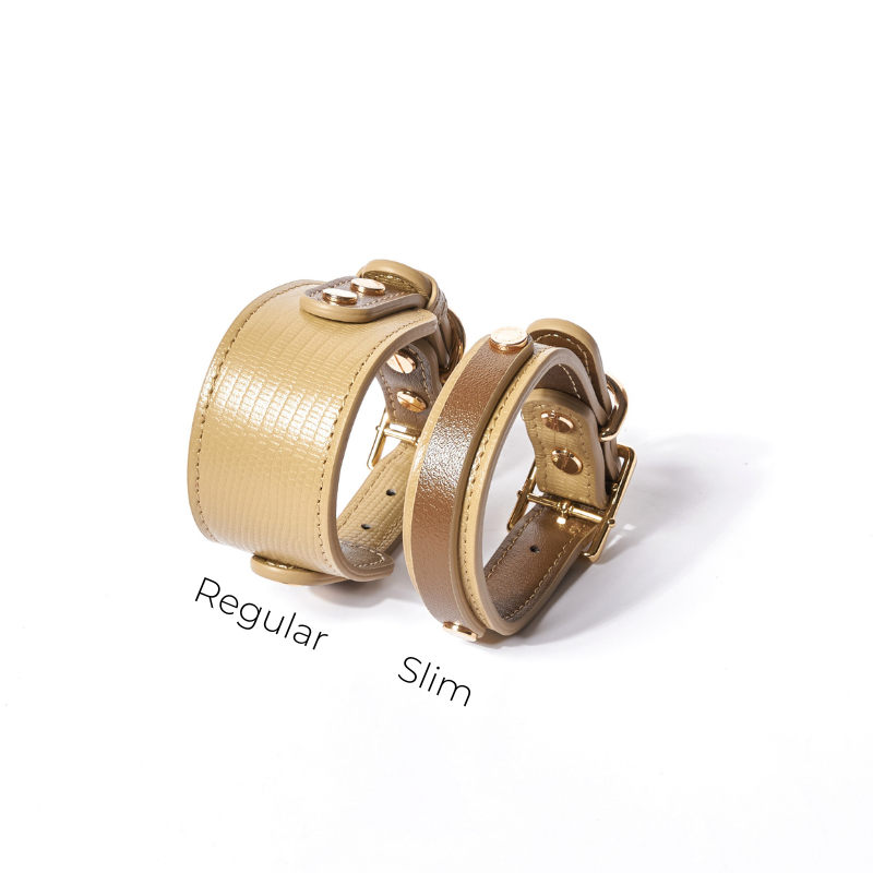 Palais leather dog collar hardware